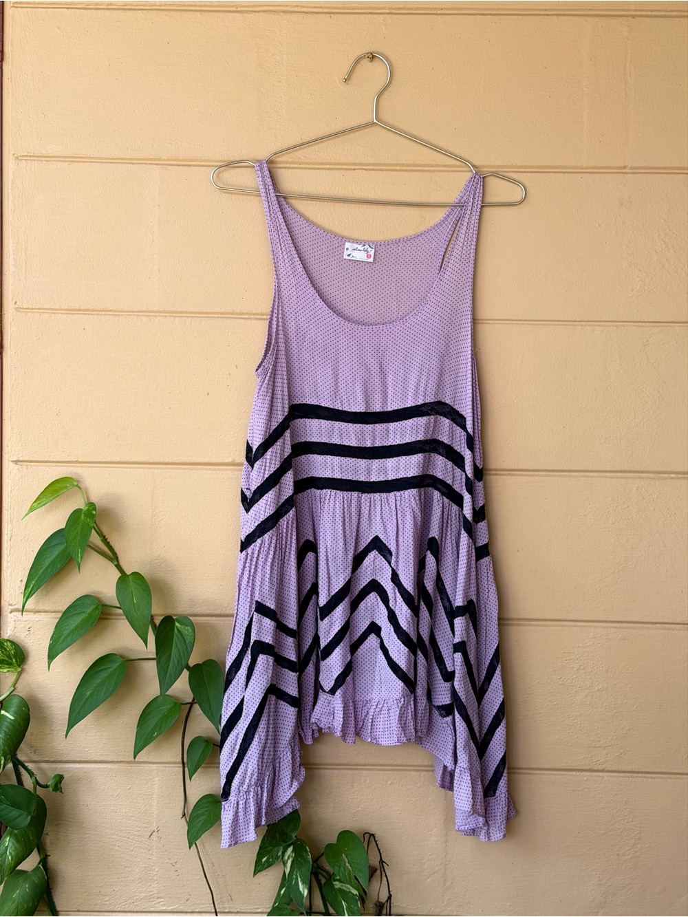Free People Lavender Trapeze Dress